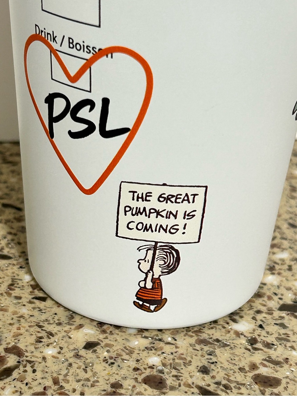 Starbucks Peanuts It’s the Great Pumpkin Travel 16oz Tumbler Authentic NIB - Picture 4 of 5